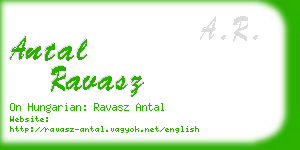 antal ravasz business card